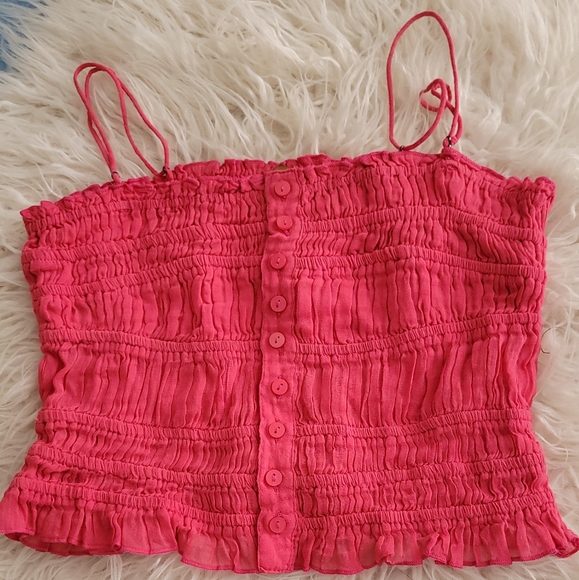 Free People pink corset top - Picture 1 of 9